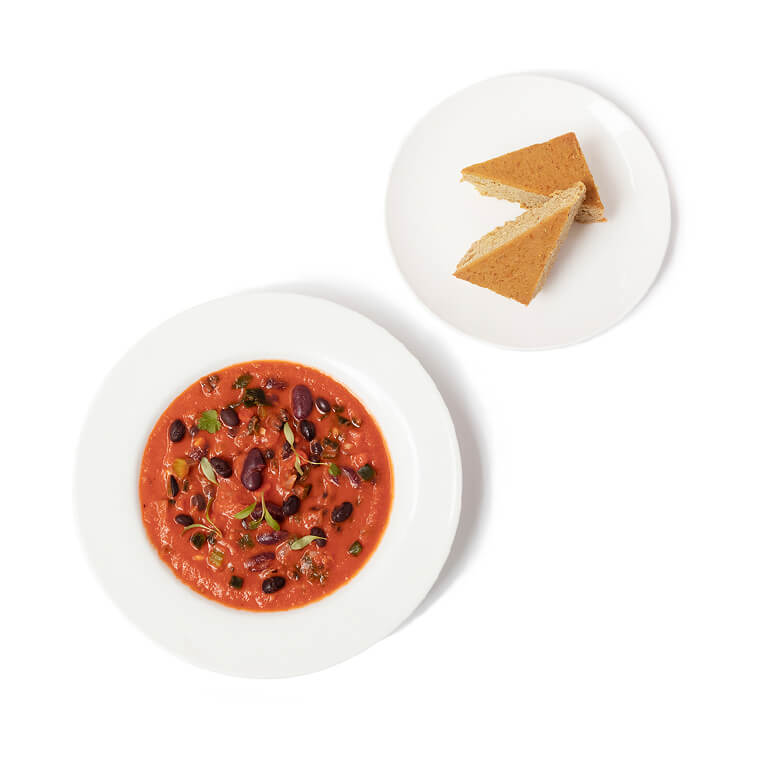 Sedona Chipotle Chili w/ Olive Oil Cornbread